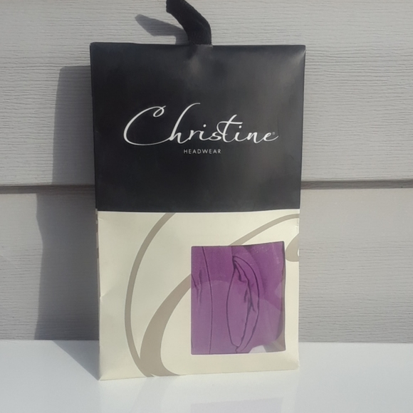 Gaia Turban- Christine Headwear- Fuchsia - Picture 2 of 4